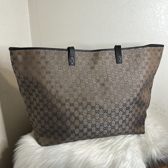 💯Authentic Gucci Large Tote Canvas🍀 - Picture 6 of 17